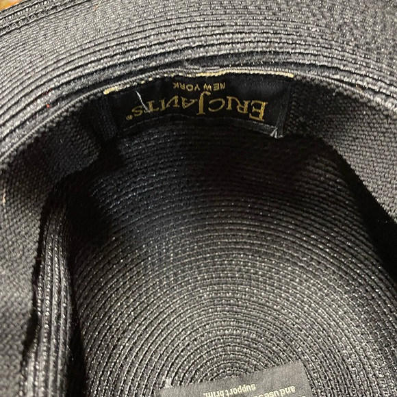 🌺 Eric Javits black straw hat 🌺 - Picture 5 of 9